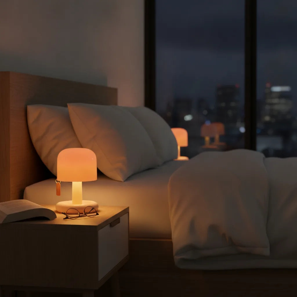Mini Lampe Champignon : Ambiance Douce Rechargeable
