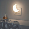 Veilleuse LED Lune Murale - Mini Lampe de Nuit pour Chambre d'Enfant, Salon (Prise EU/US)
