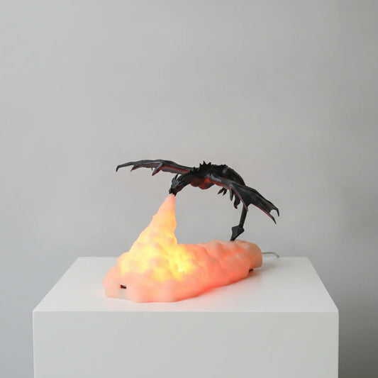 Lampe Dragon de Feu 3D : Déco Fantasy & Cadeau Original
