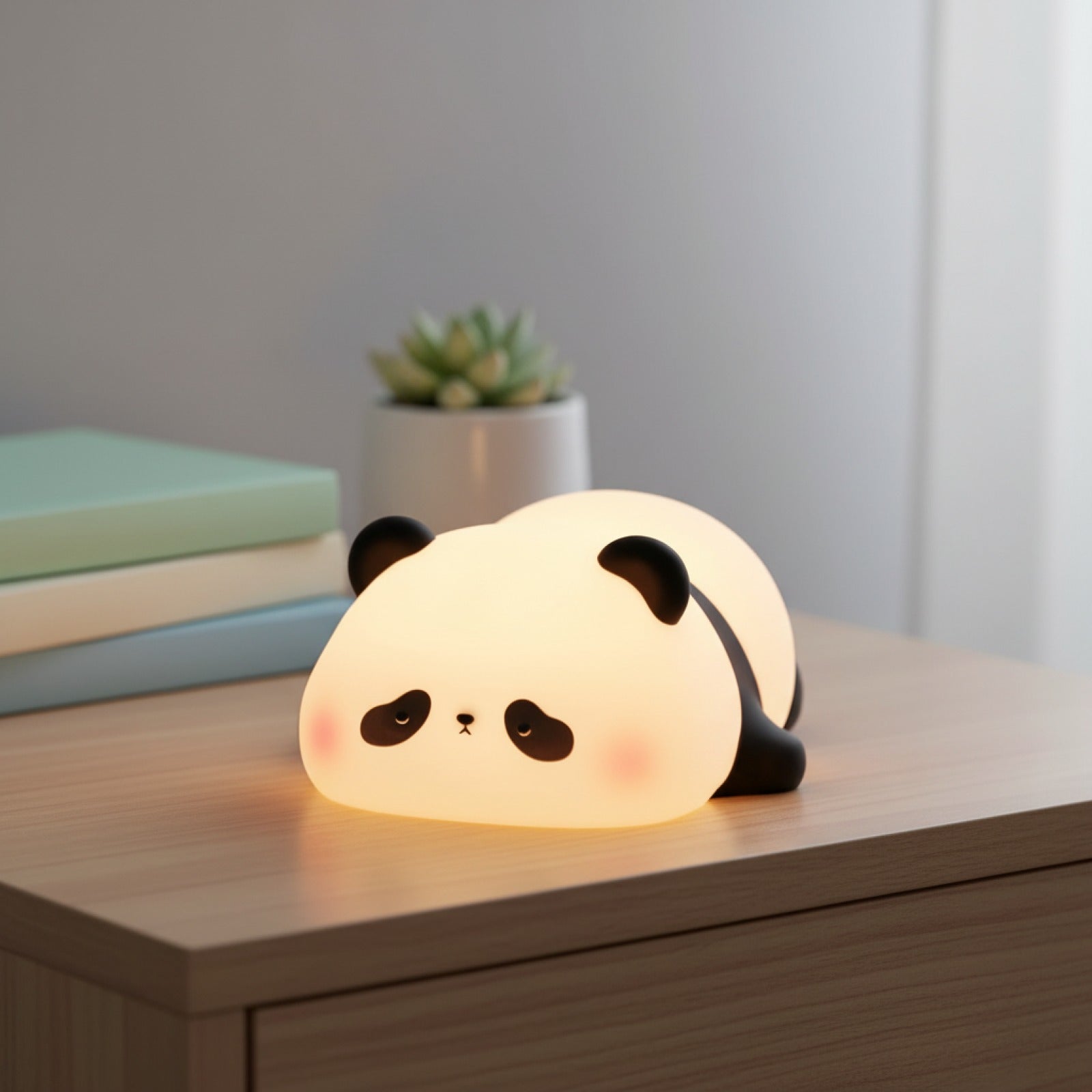 Veilleuse Panda LED Silicone Rechargeable USB - Lampe de Chevet Design Enfant