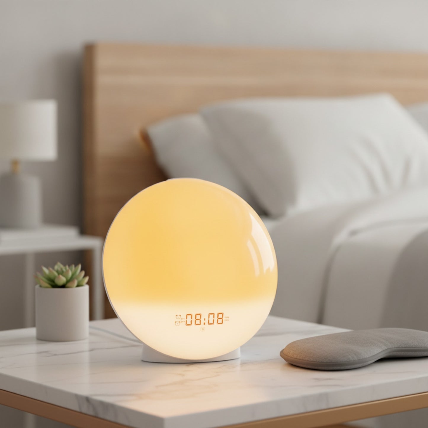 Réveil veilleuse <br> Coucher de Soleil