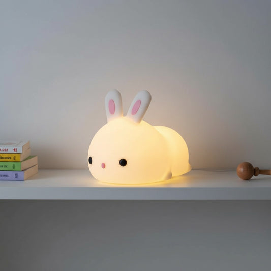 Veilleuse Lapin Câlin Tactile et Rechargeable pour Enfant